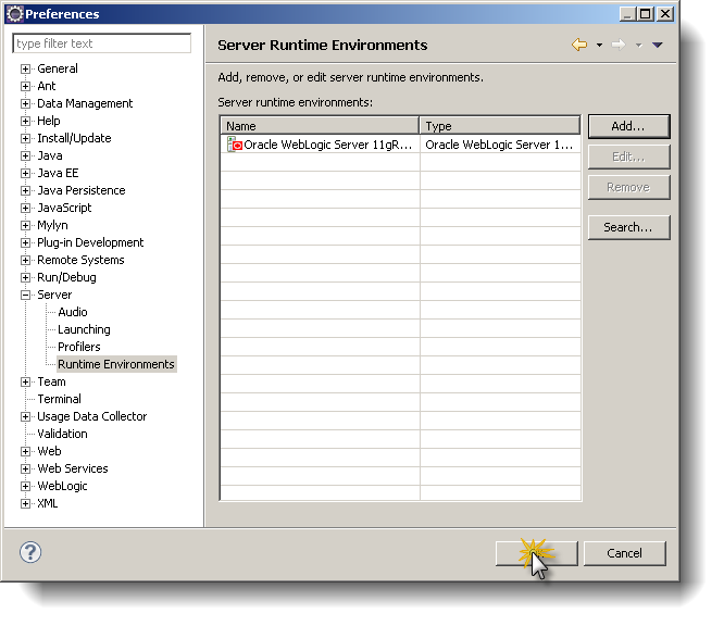 Eclipse Weblogic