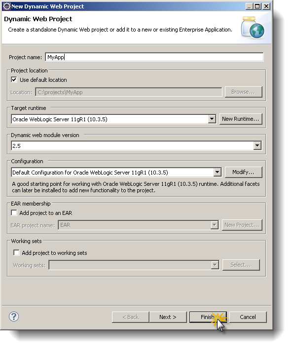 Eclipse Weblogic