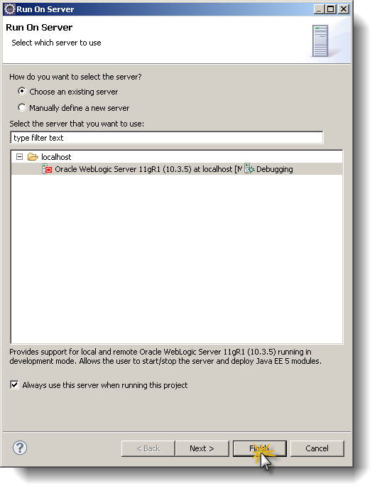 Eclipse Weblogic
