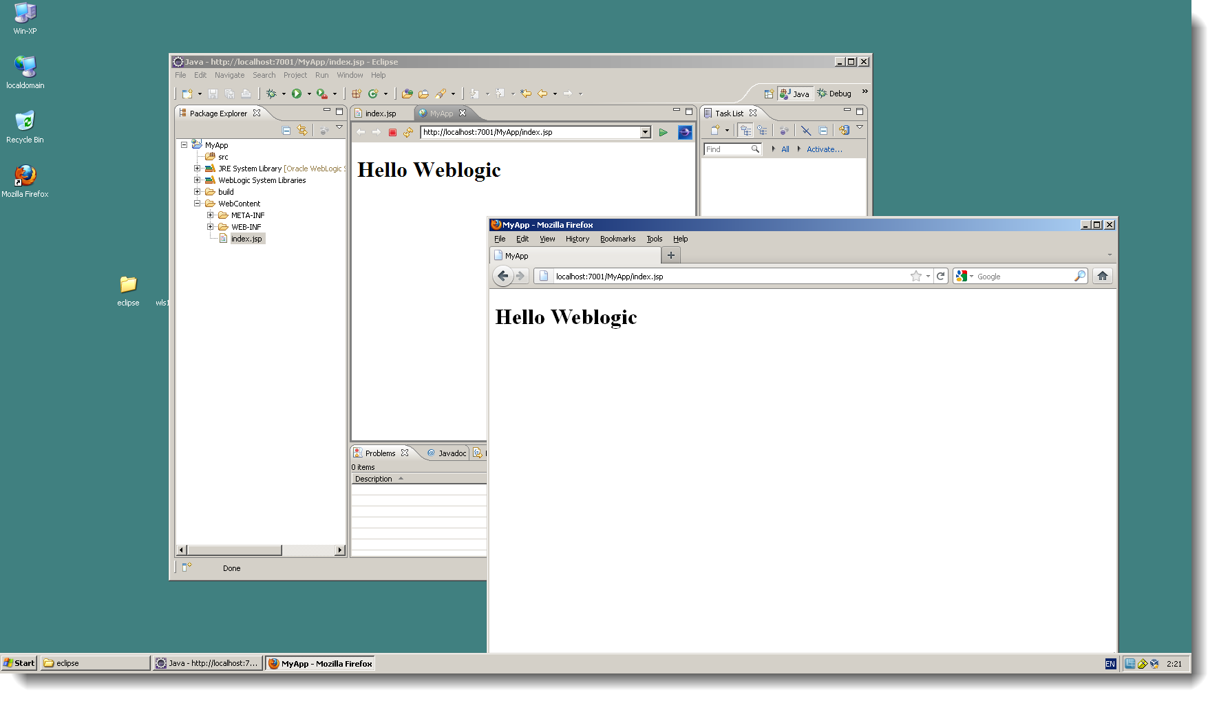 Eclipse Weblogic